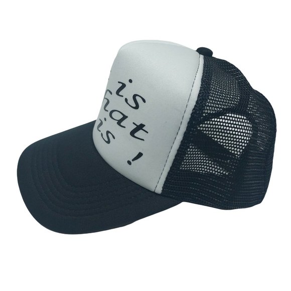 Funny Trucker Hat Snapback Meshback Trucker Hats (It is what it is) - Picture 4 of 16